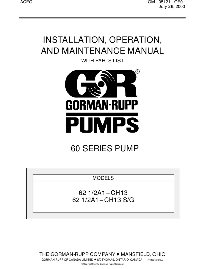 GORMAN-RUPP PUMPS 62 1/2A1-CH13 Series Installation, operation, and maintenance manual with parts list GORMAN-RUPP PUMPS 62 1/2A1-CH13 Series Installation, operation, and maintenance manual with parts list
