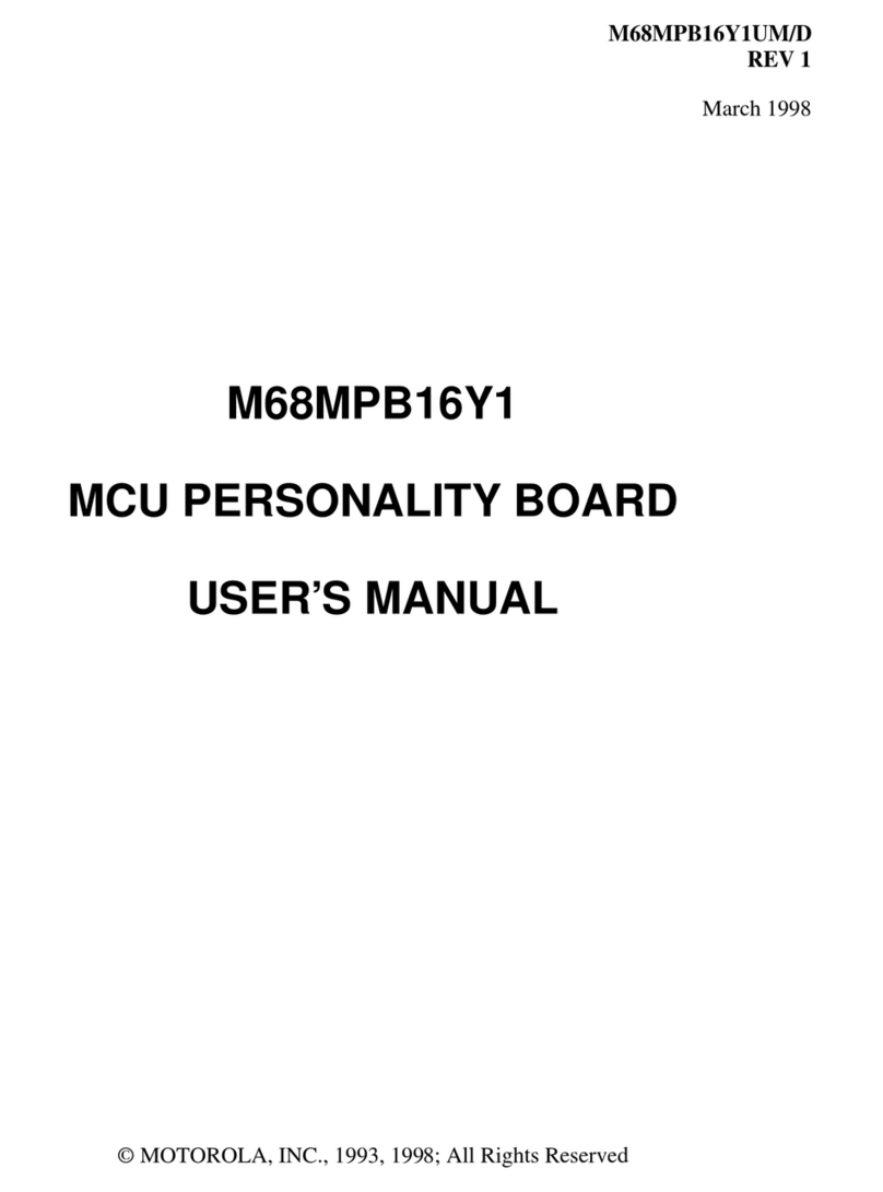 Motorola M68MPB16Y1 User manual