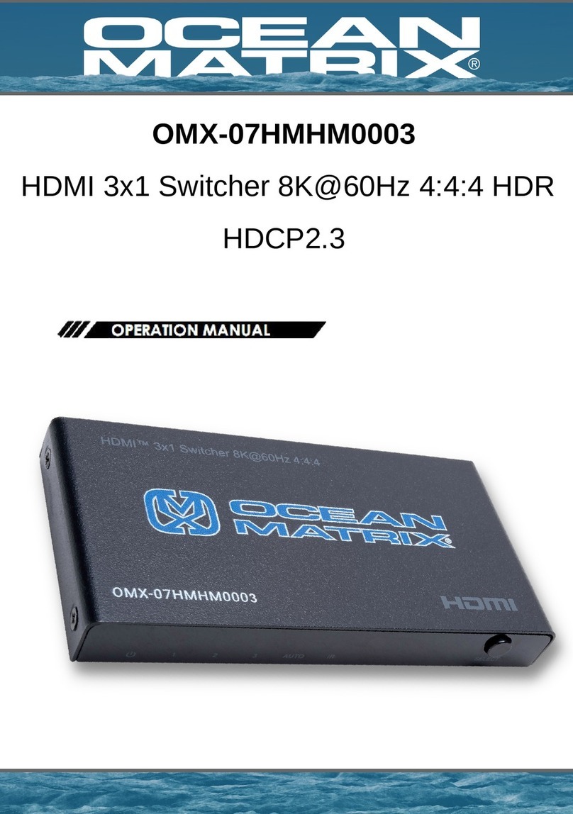 Ocean Matrix OMX-07HMHM0003 User manual Ocean Matrix OMX-07HMHM0003 User manual