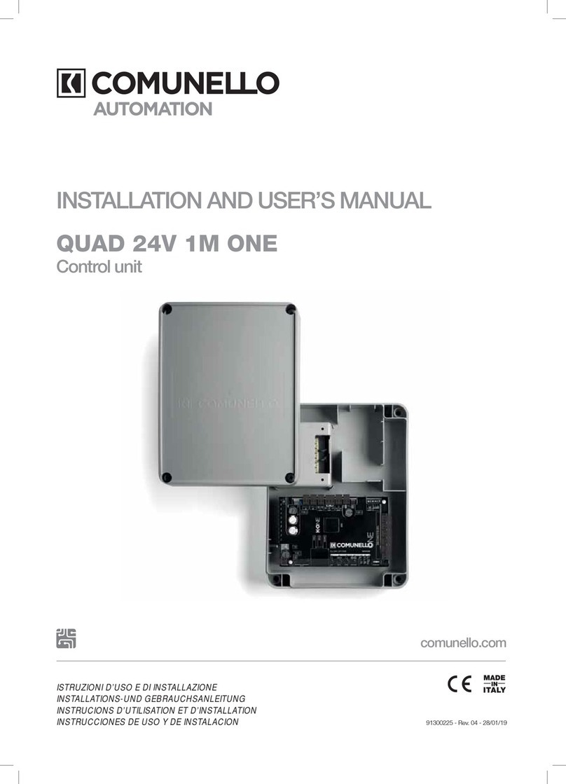 Comunello Automation QUAD 24V 1M ONE User manual