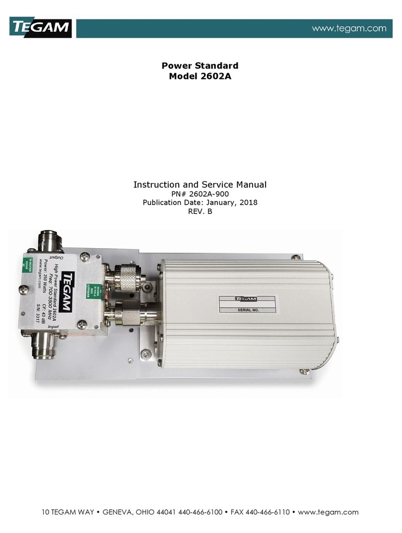 Tegam 2602A Instruction and service manual