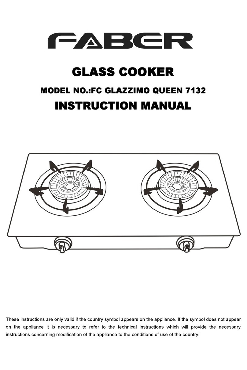 Faber FC GLAZZIMO QUEEN 7132 instruction manual