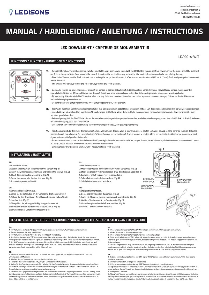 LEDISONS LDA90-4-WIT manual LEDISONS LDA90-4-WIT manual