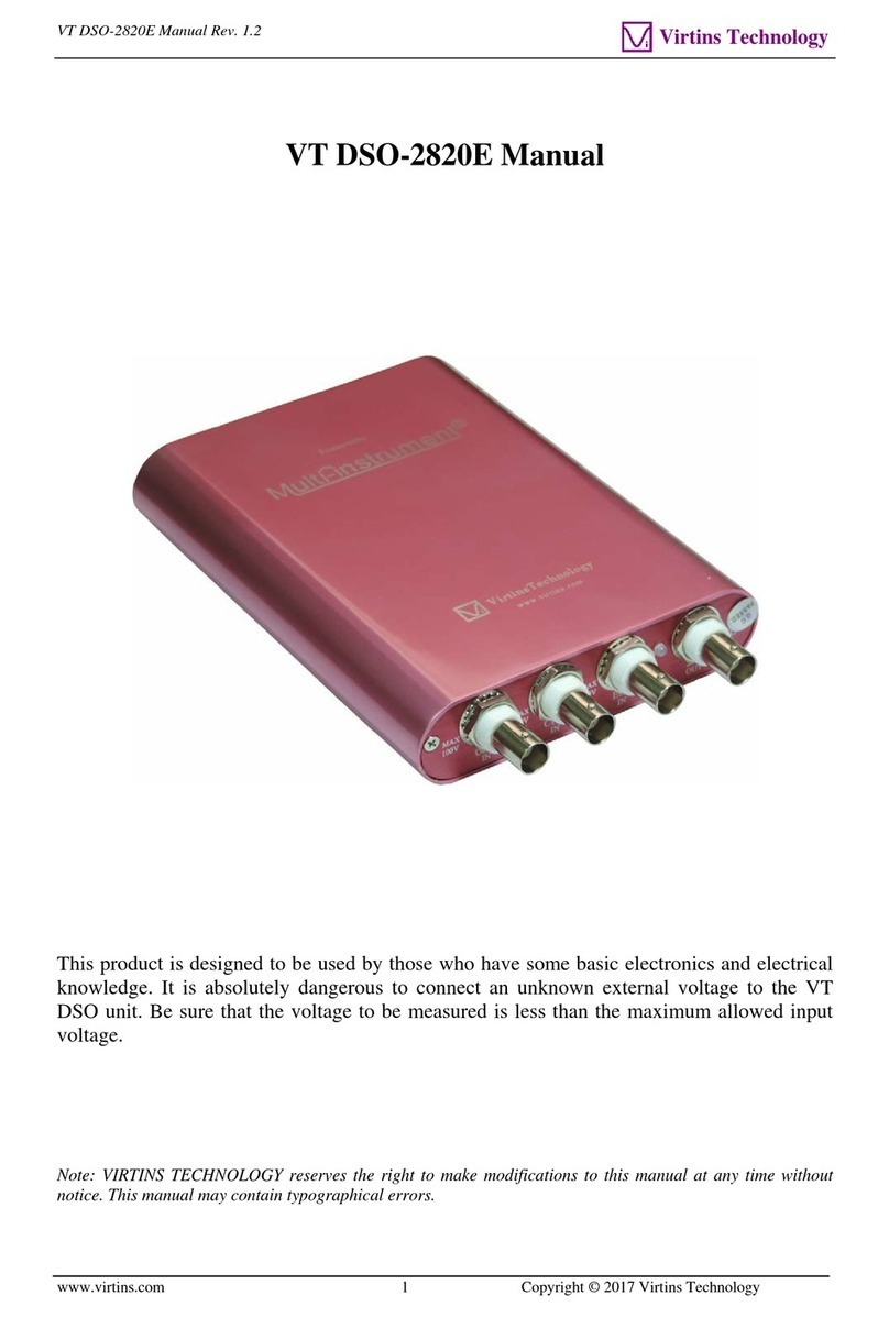 Virtins technology VT DSO-2820E manual