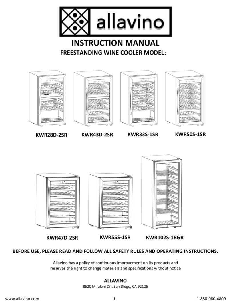 Allavino KWR28D-2SR instruction manual