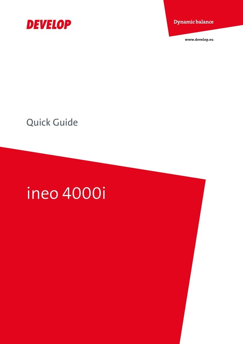 Develop ineo 4000i User manual Develop ineo 4000i User manual