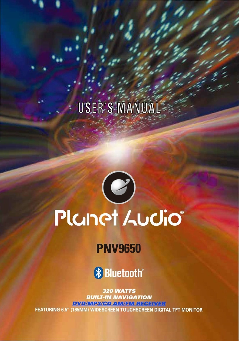 Planet Audio PNV9650 user manual