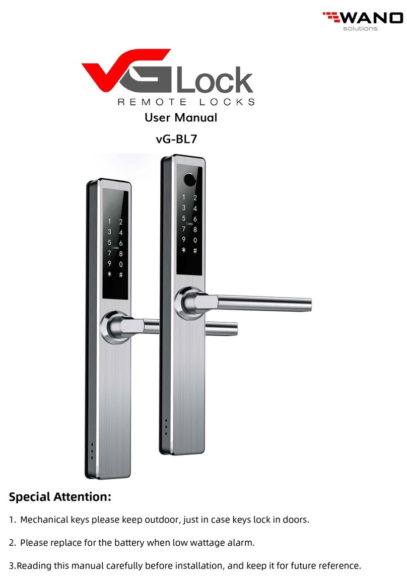 Wano VGLock vG-BL7 user manual