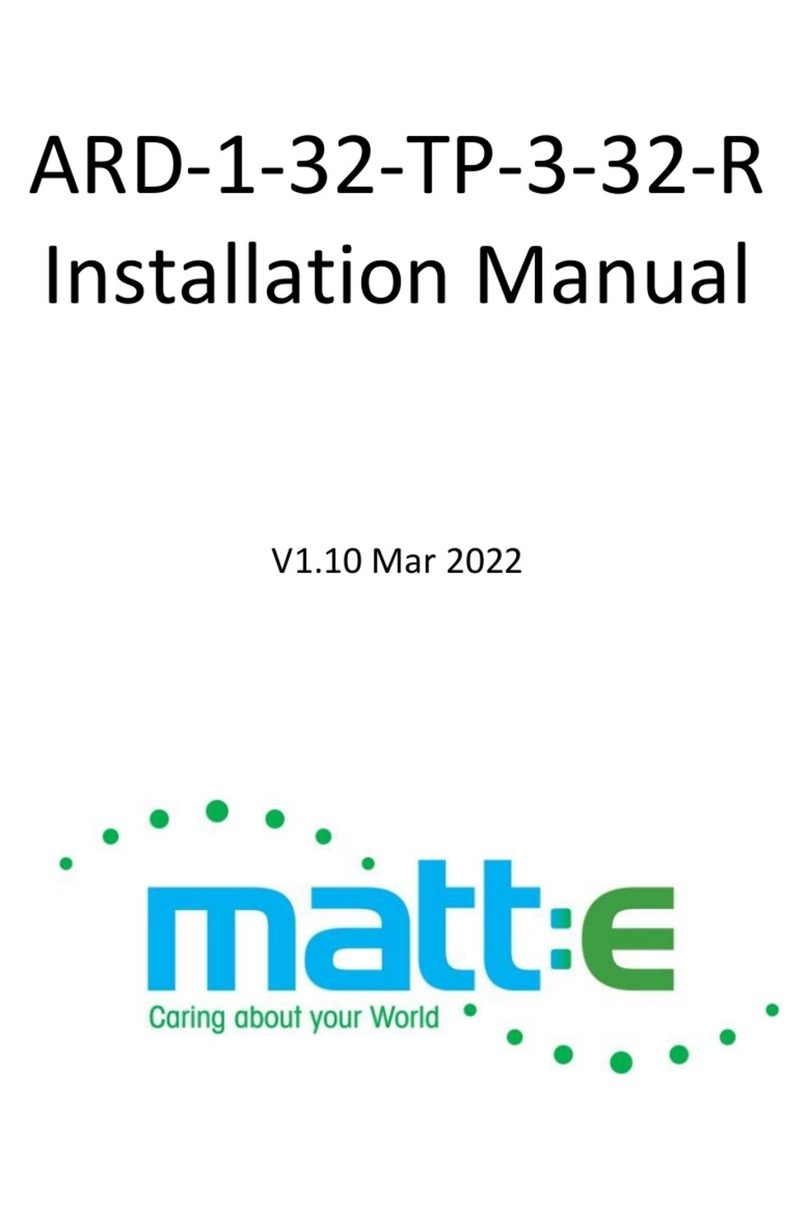 Matt:e ARD-1-32-TP-3-32-R User manual Matt:e ARD-1-32-TP-3-32-R User manual