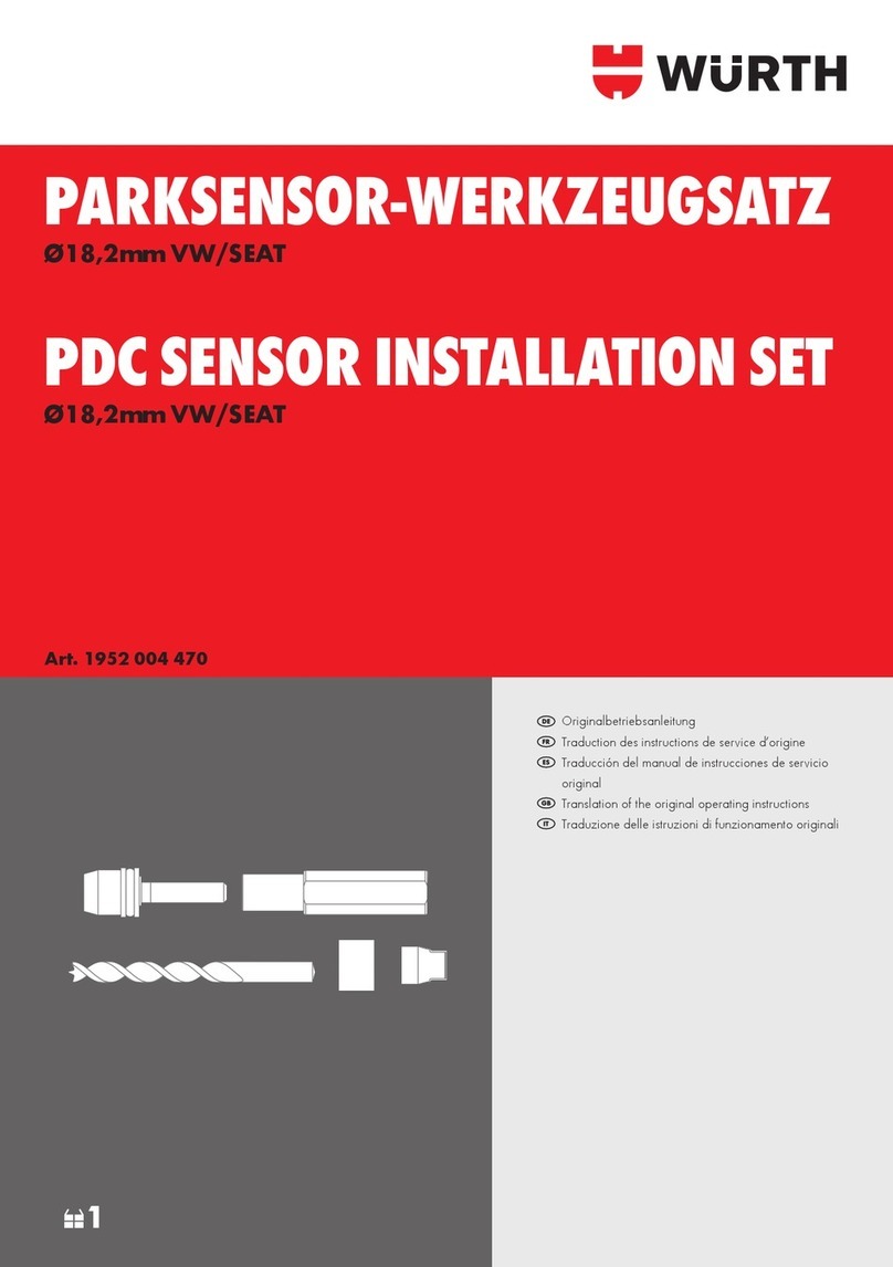 Würth 1952 004 470 Translation of the original operating instructions