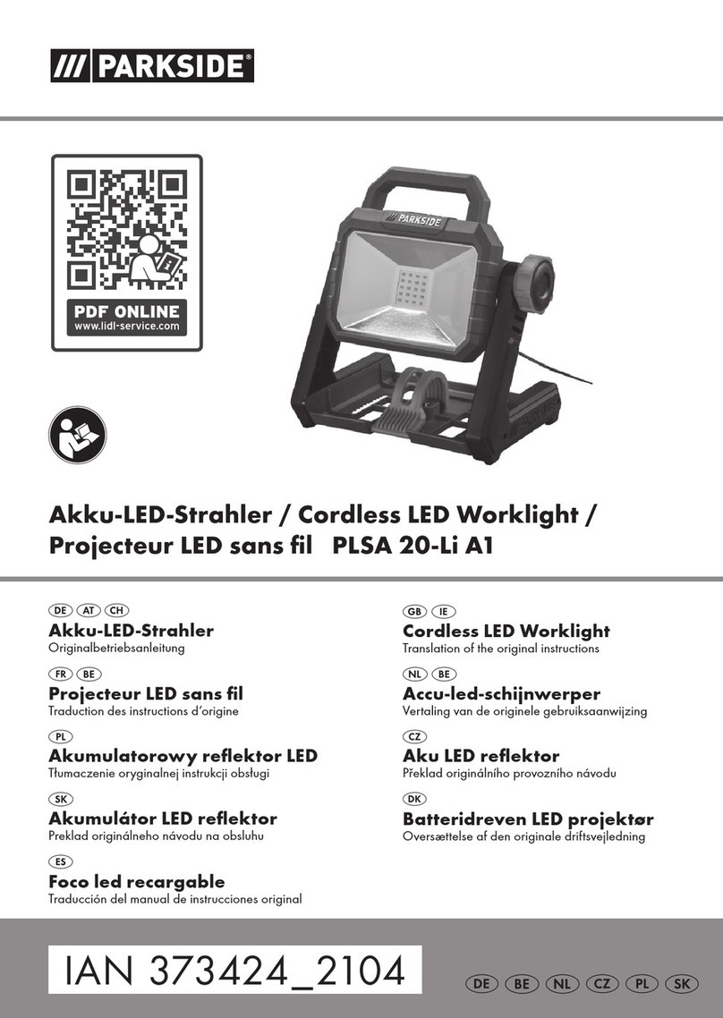 Parkside PLSA 20-Li A1 User manual