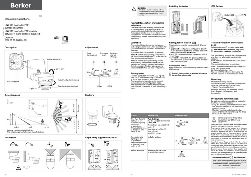 Berker 8536 51 00 User manual