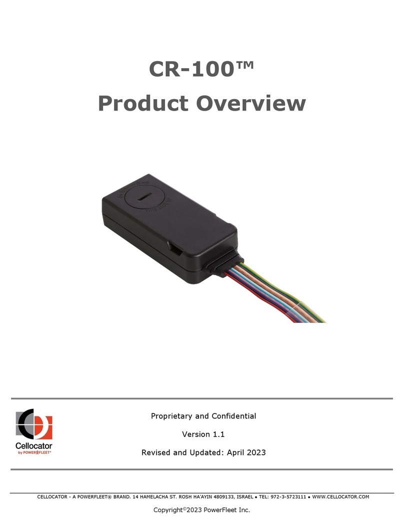 PowerFleet CELLOCATOR CR-100 manual PowerFleet CELLOCATOR CR-100 manual