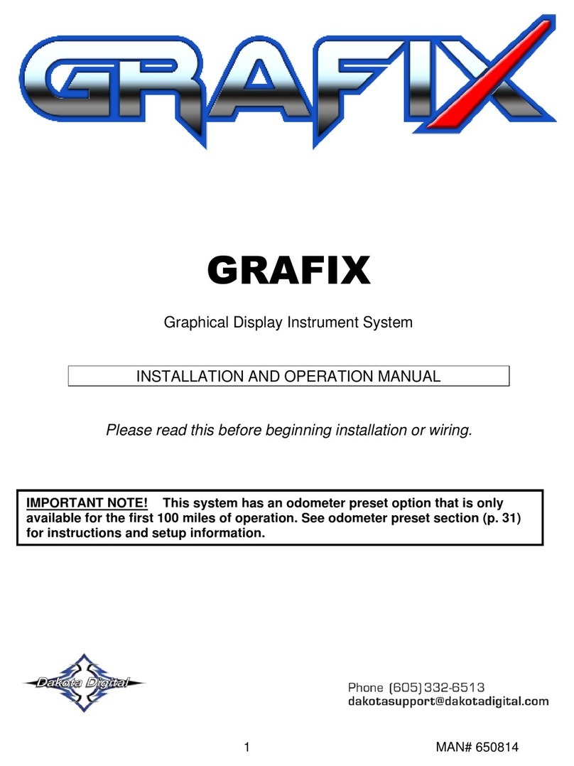 Dakota Digital GRAFIX Installation and operation manual