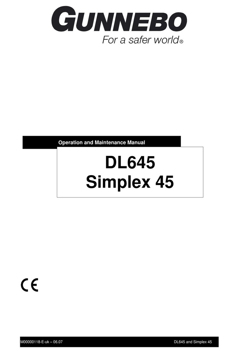 Gunnebo DL645 Operation and maintenance manual
