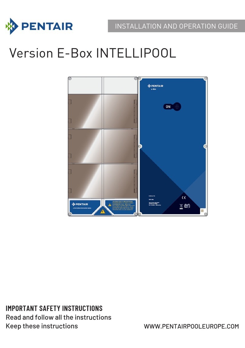 Pentair E-Box INTELLIPOOL Operating instructions
