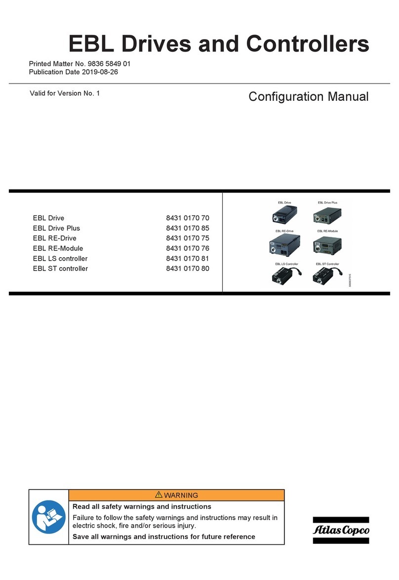 Atlas Copco EBL Drive Instruction sheet