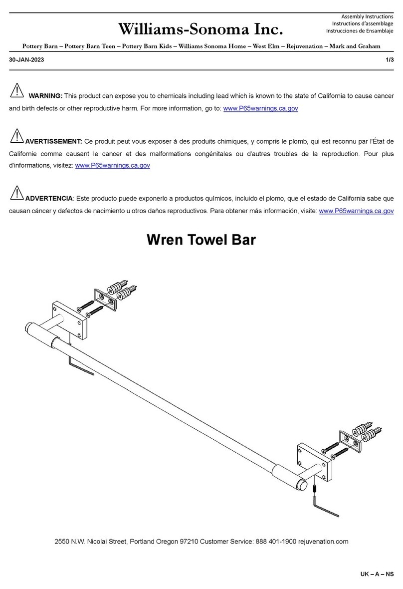 Williams-Sonoma Wren 24 Towel Bar User manual