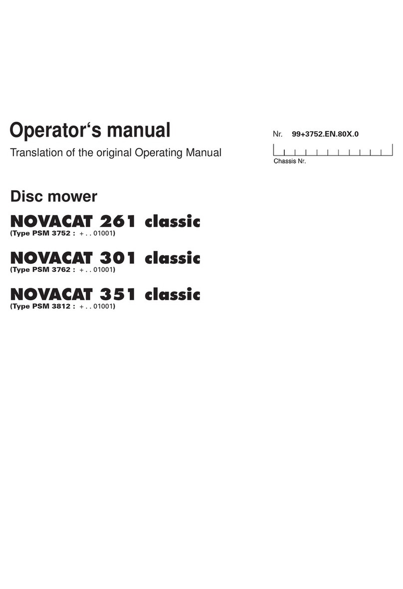 Pottinger Landsberg NOVACAT 261 classic Operator's manual
