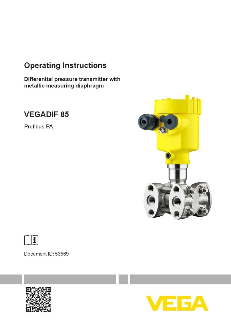 Vega VEGADIF 85 operating instructions