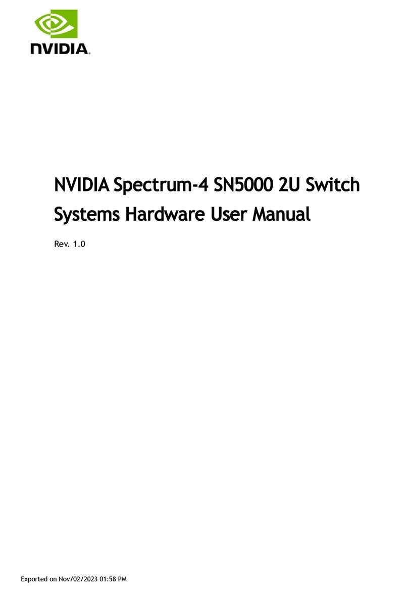 Nvidia Spectrum-4 SN5000 2U Instructions for use Nvidia Spectrum-4 SN5000 2U Instructions for use