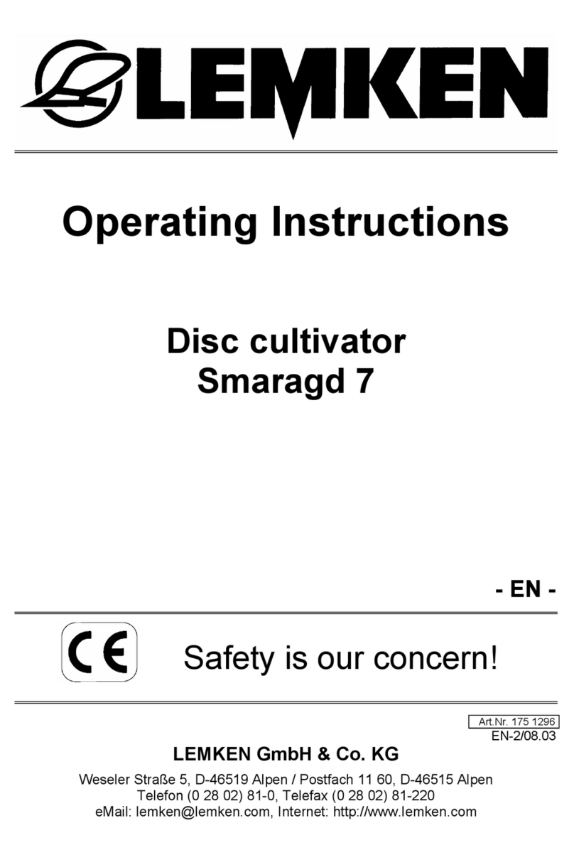 LEMKEN SMARAGD 7 User manual