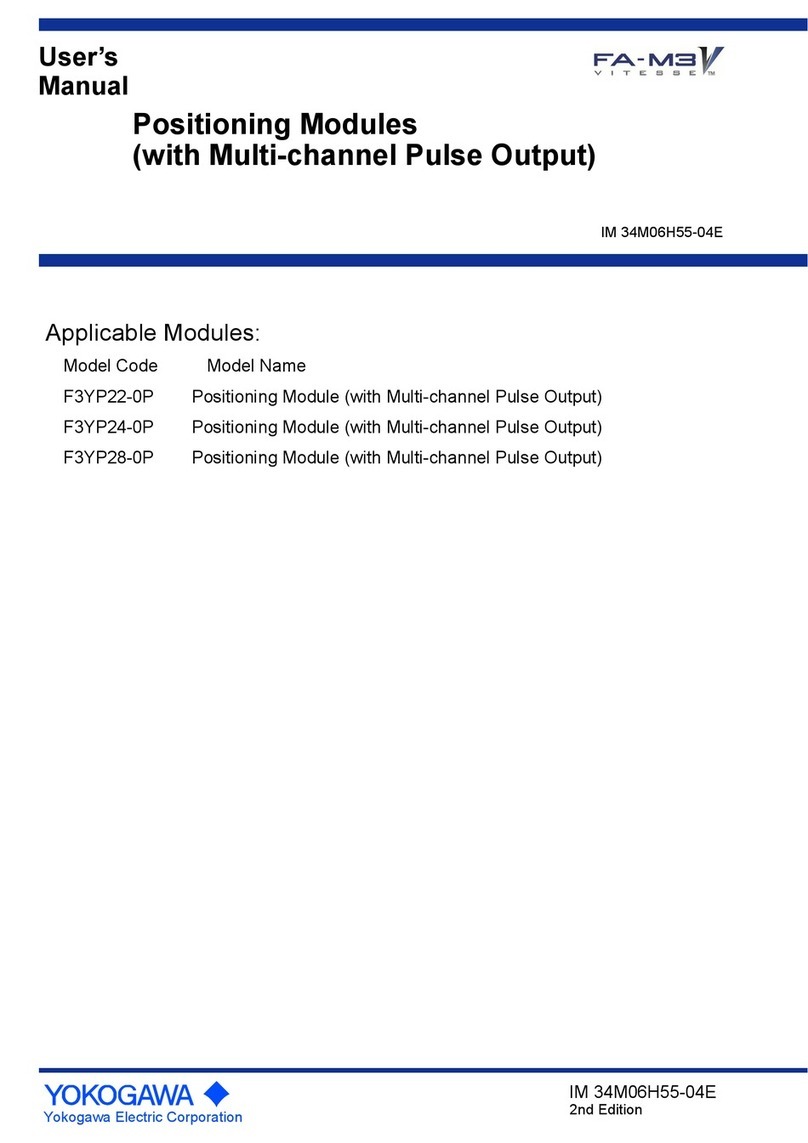 YOKOGAWA FA-M3 F3YP22-0P user manual