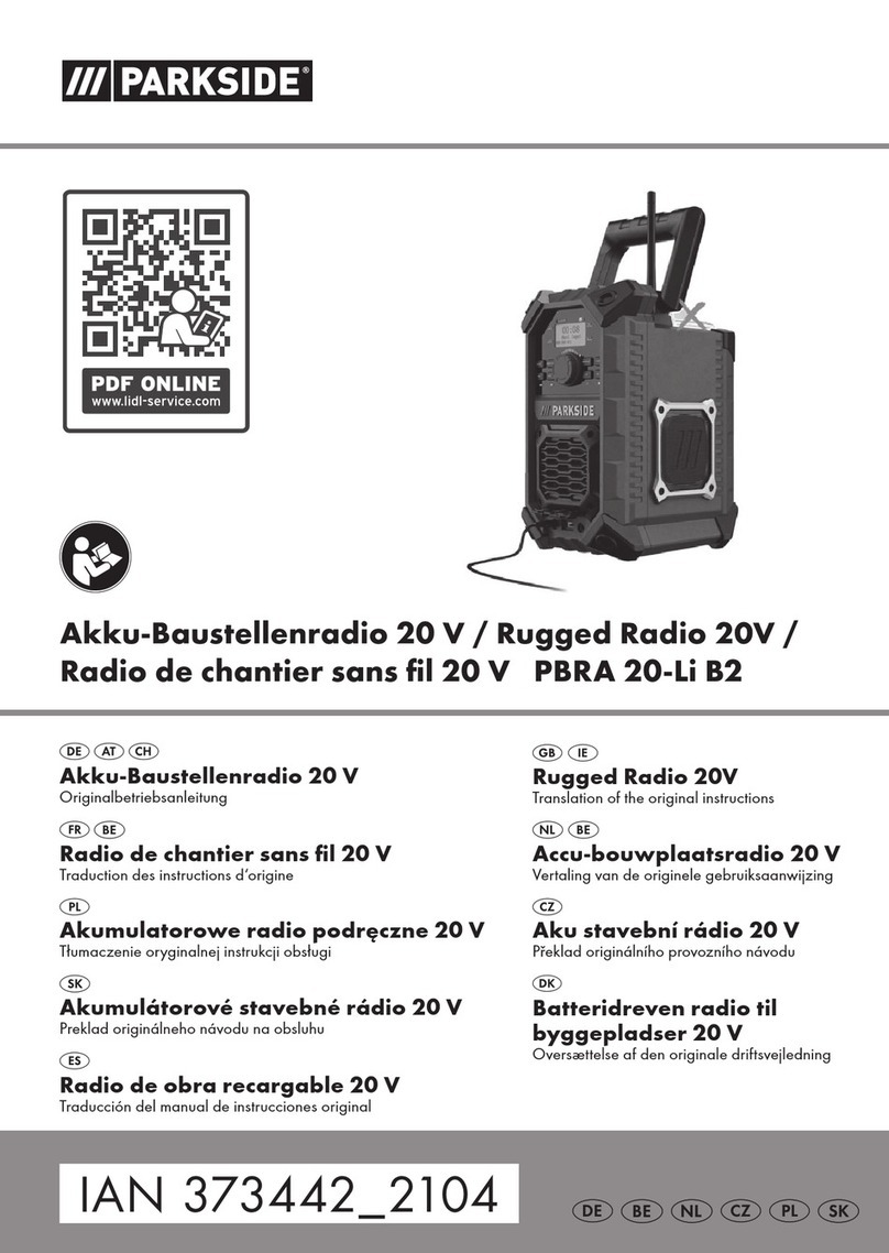 Parkside PBRA 20-Li B2 User manual
