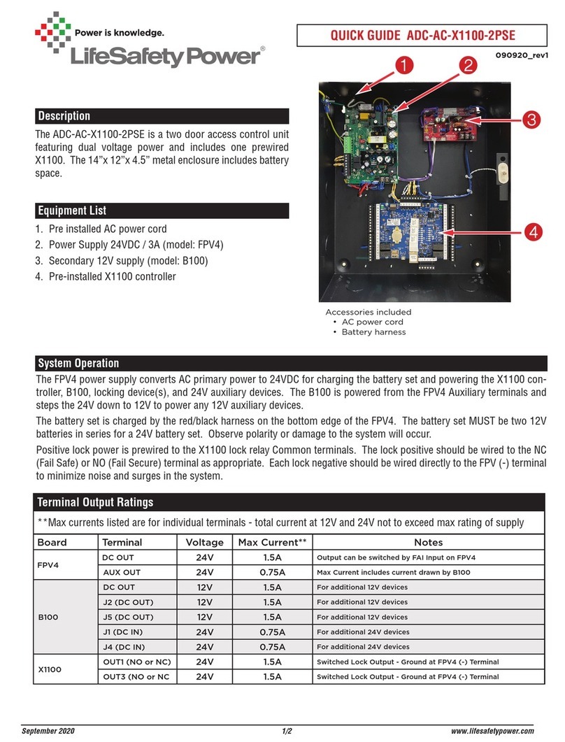 LifeSafety Power ADC-AC-X1100-2PSE User manual