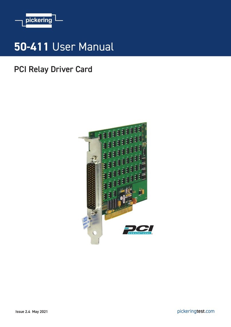 Pickering PCI 50-411 User manual