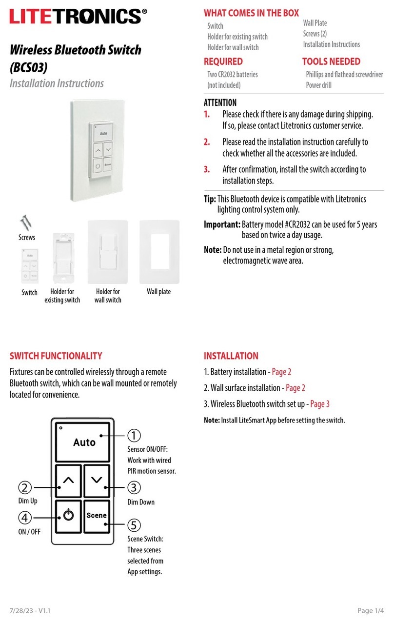 LITETRONICS BCS03 User manual