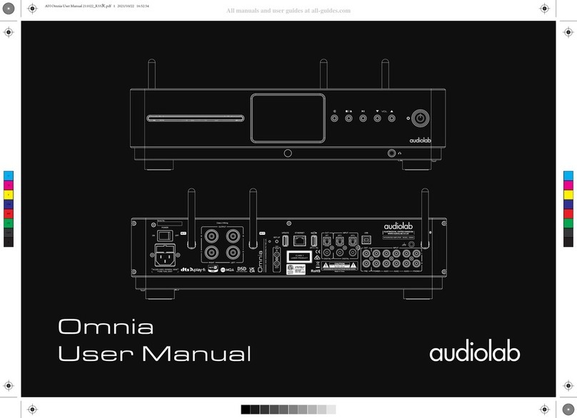 Audiolab Omnia User manual Audiolab Omnia User manual
