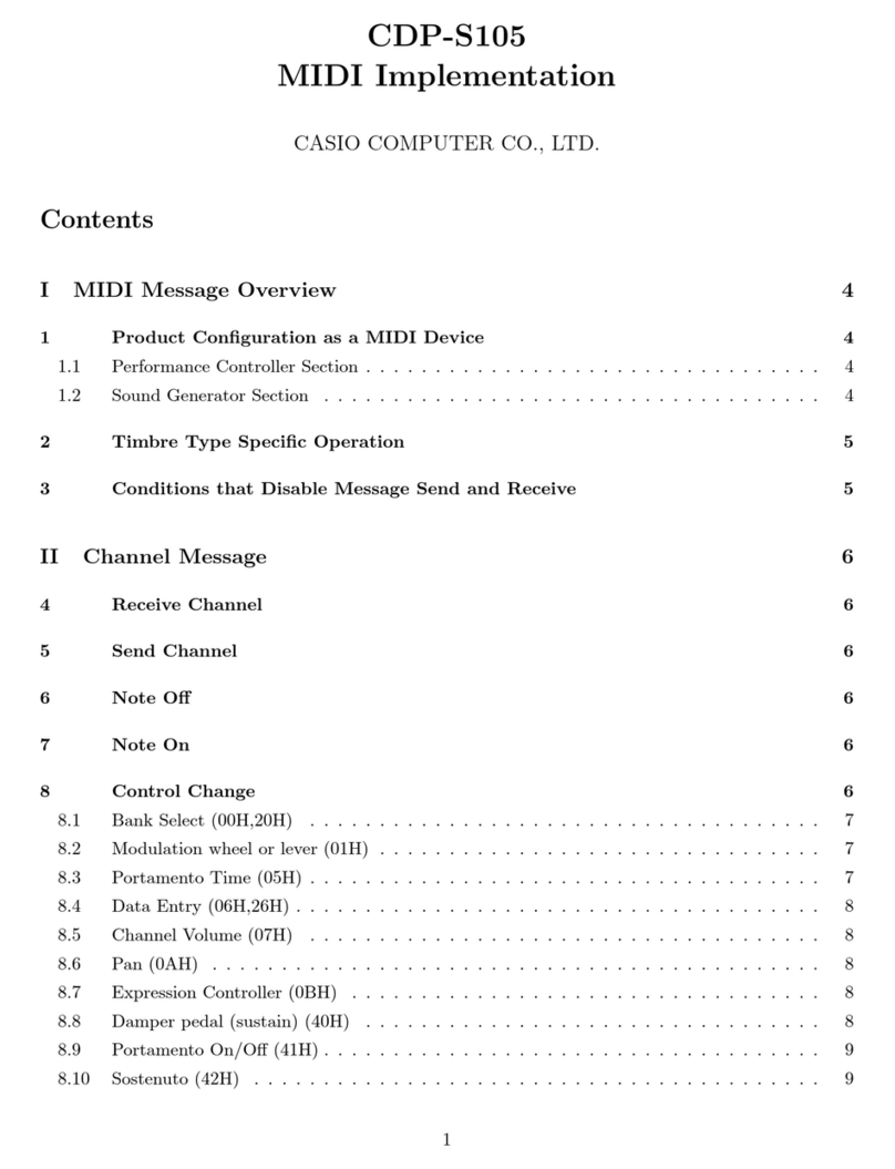 Casio CDP-S105 User manual Casio CDP-S105 User manual
