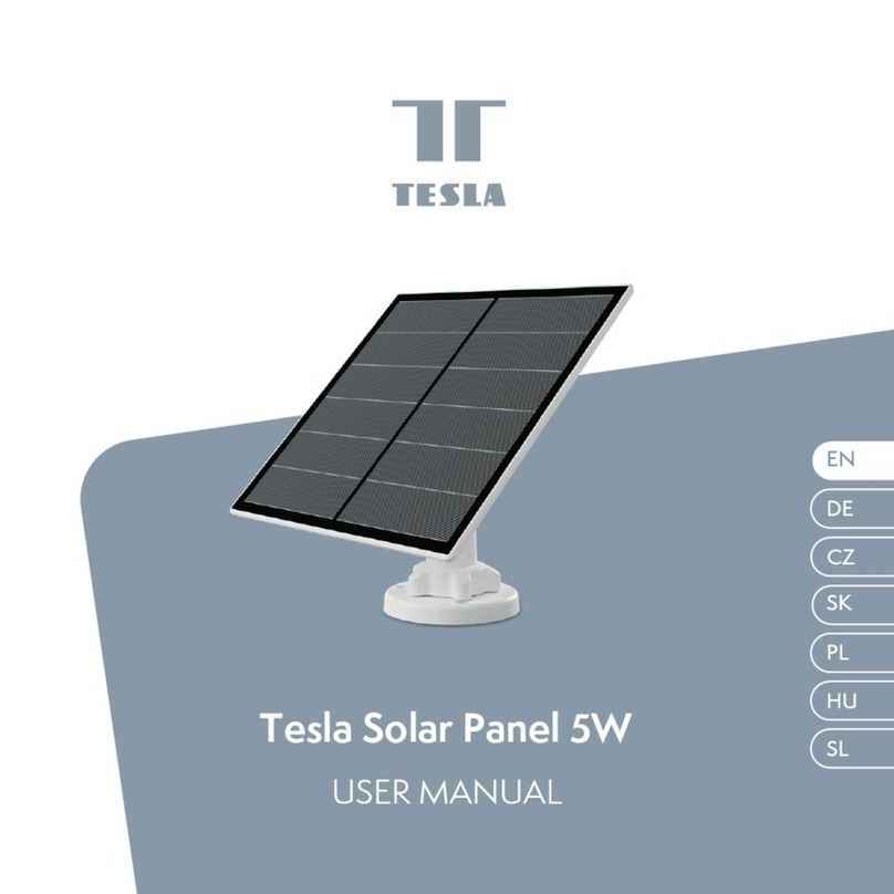 Tesla TSL-CAM-SOL5W user manual Tesla TSL-CAM-SOL5W user manual