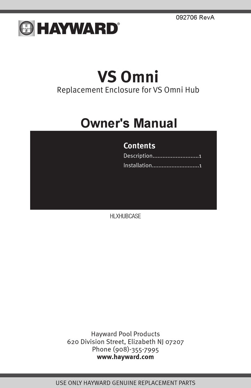 Hayward VS Omni HLXHUBCASE User manual