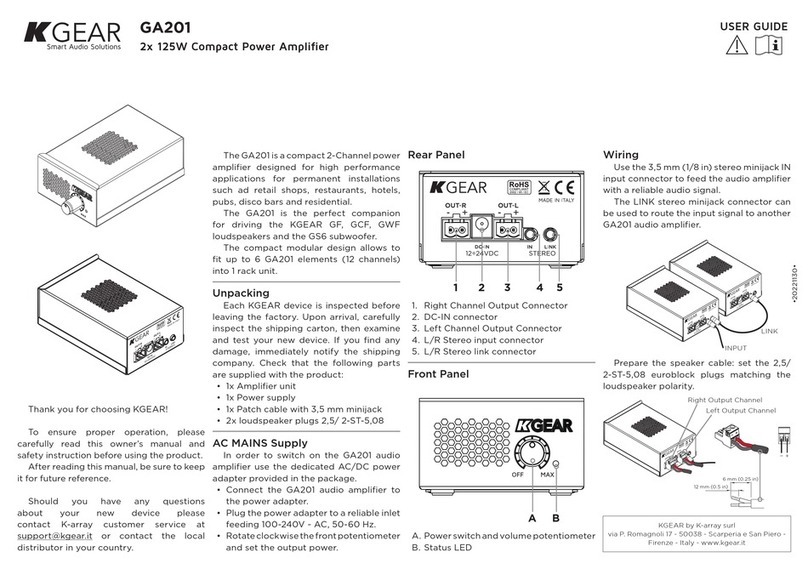 KGEAR GA201 user guide
