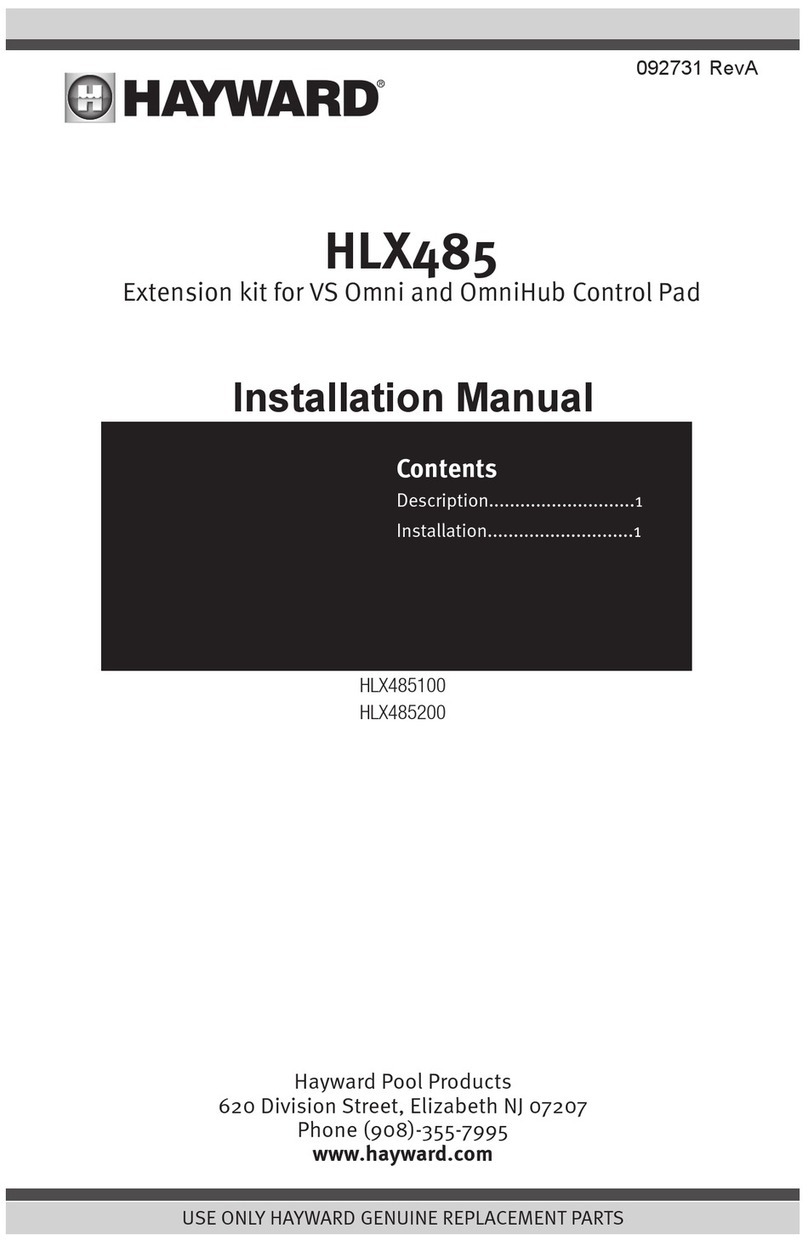 Hayward HLX485 manual