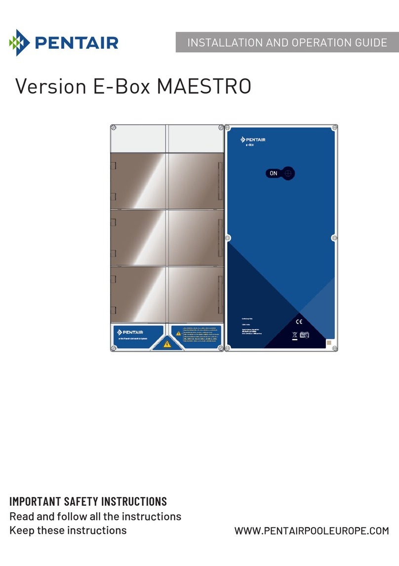 Pentair E-Box MAESTRO Installation and operation guide