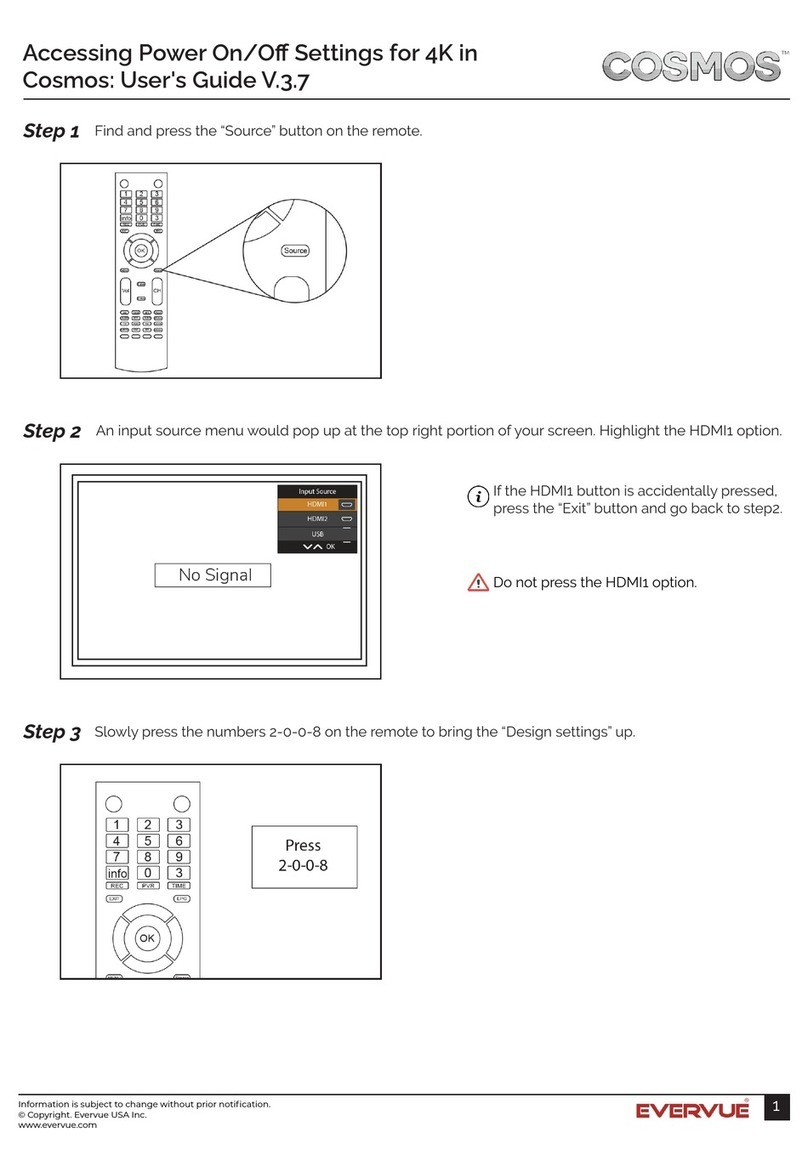 Evervue Cosmos Series User manual