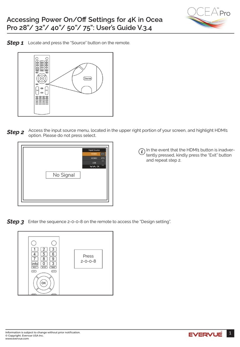 Evervue Ocea Pro Series manual
