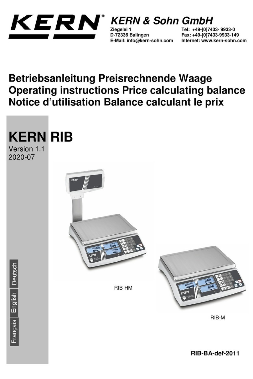 KERN RIB Series User manual