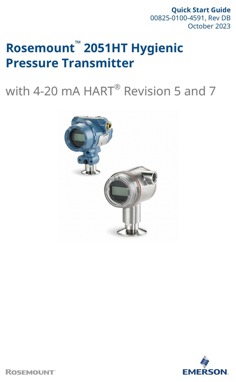 Emerson Rosemount 2051HT quick start guide