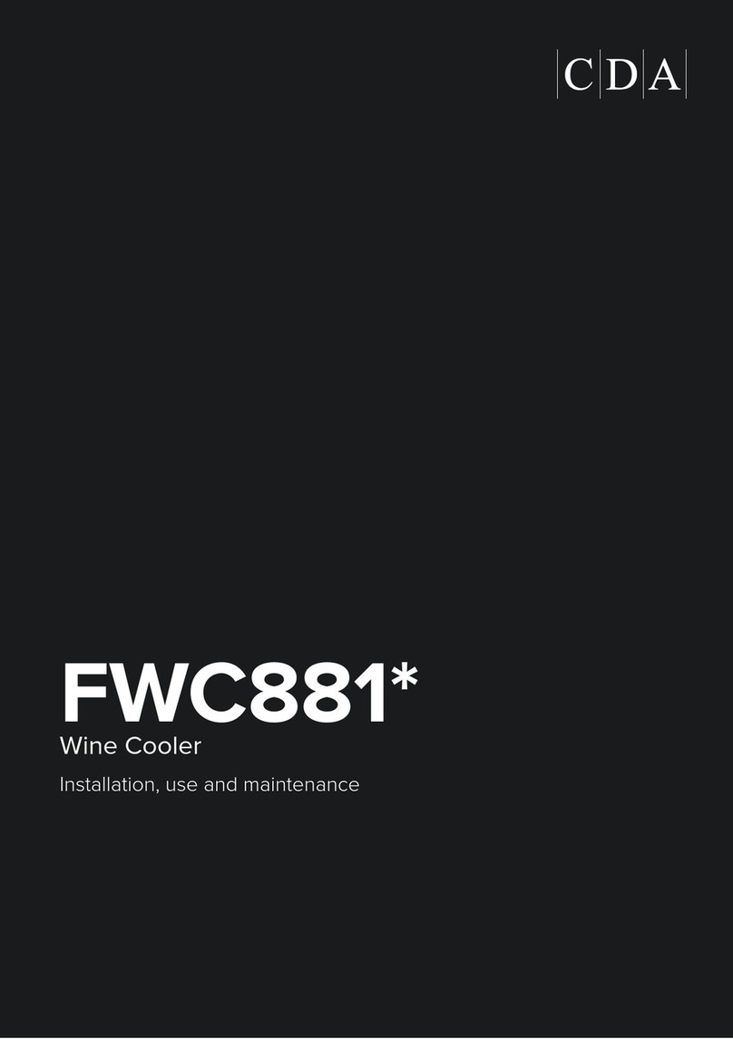 CDA FWC881 Directions for installation, use and maintenance CDA FWC881 Directions for installation, use and maintenance