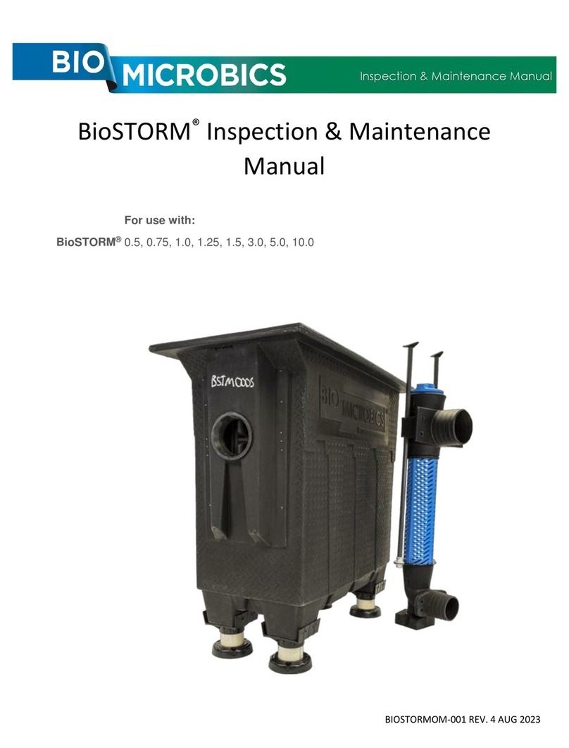 BIO-MICROBICS BioSTORM 0.5 Maintenance manual