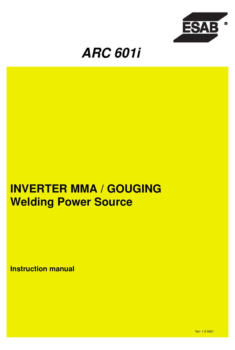 ESAB ARC 601i instruction manual