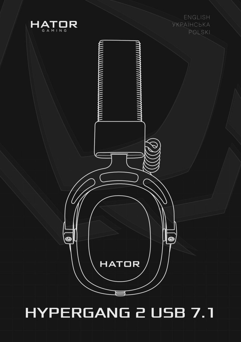 HATOR GAMING HYPERGANG 2 USB 7.1 manual