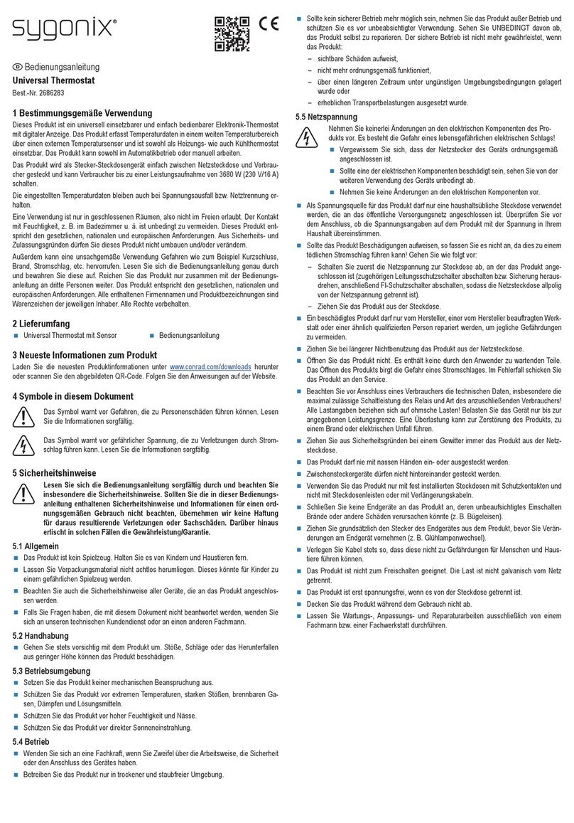 Sygonix 2686283 User manual Sygonix 2686283 User manual