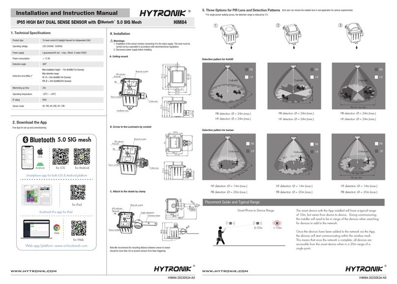 Hytronik HIM84 Quick guide