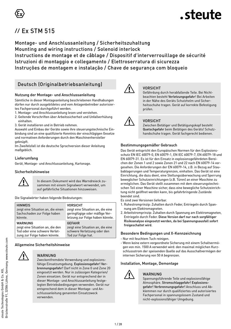 steute EX STM 515 Programming manual