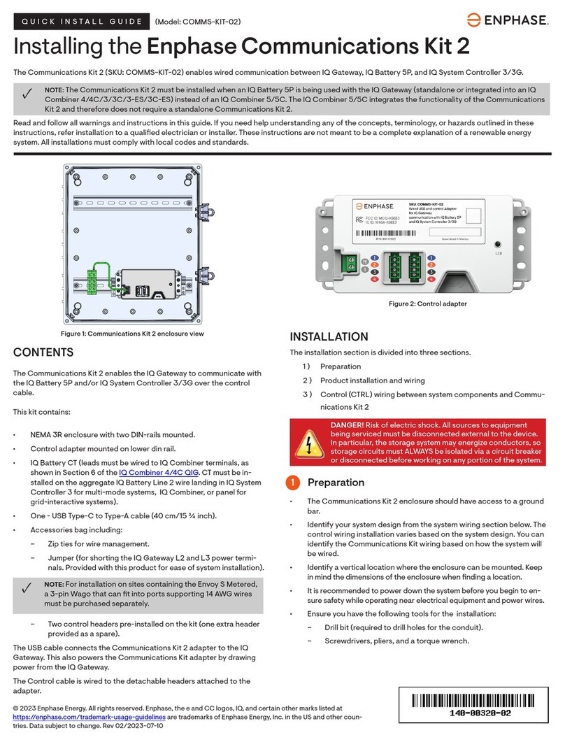 enphase Communications Kit 2 Quick install guide